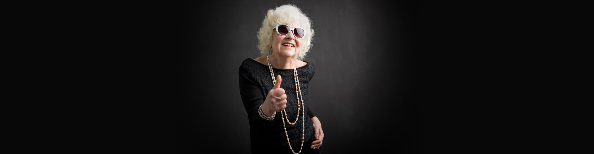 funny senior woman